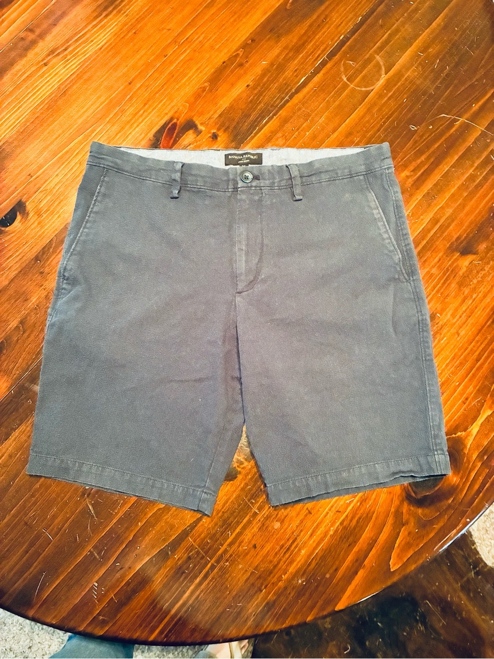 Banana Republic Men's Flat-Front Navy Shorts